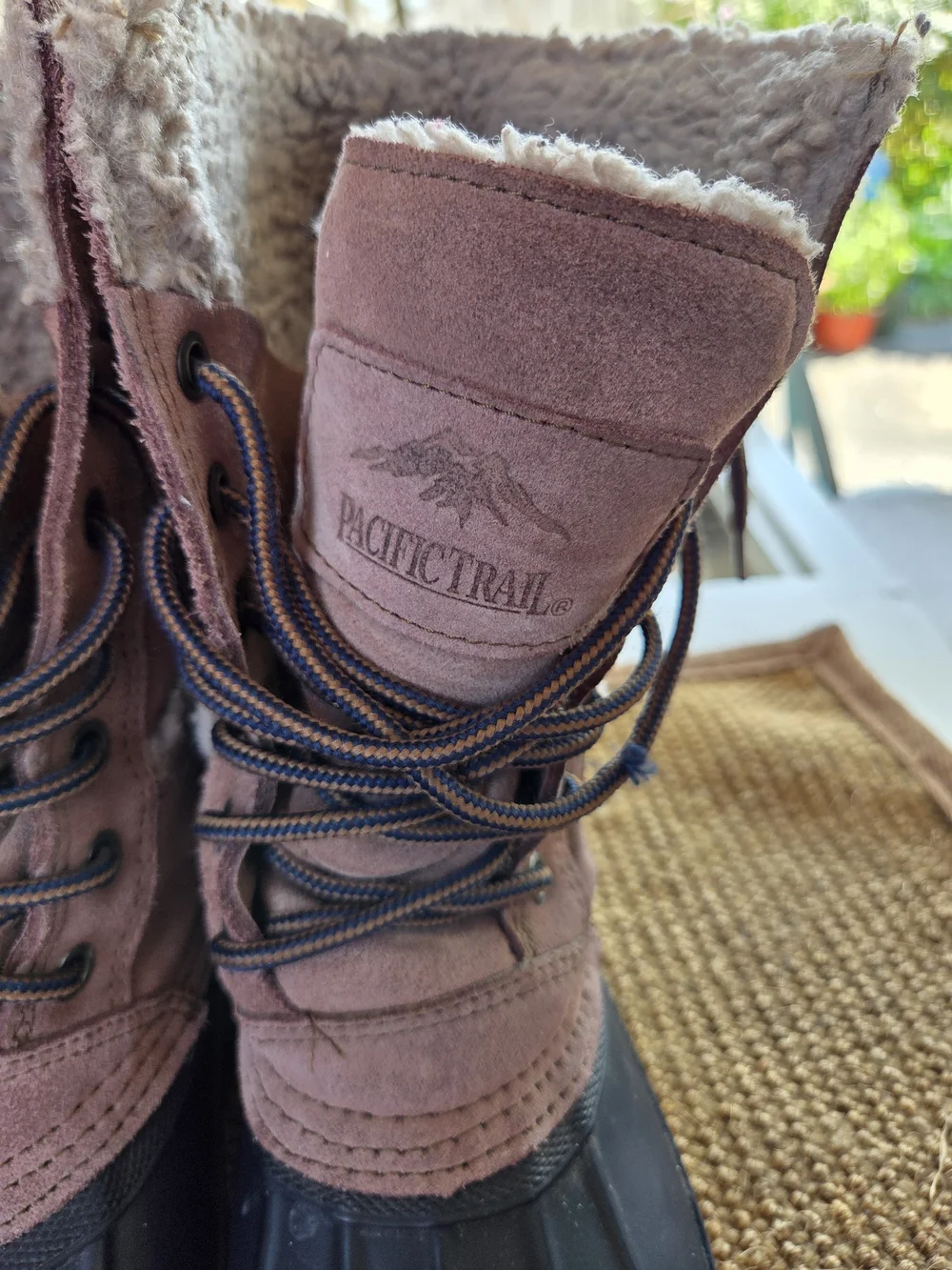 Pacific Trail Women’s Tan Brown Waterproof Duck Boots with Sherpa Lining